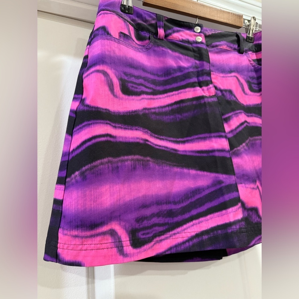 Slazenger Pink and Purple Golf Skort Size 6 - Picture 4 of 14